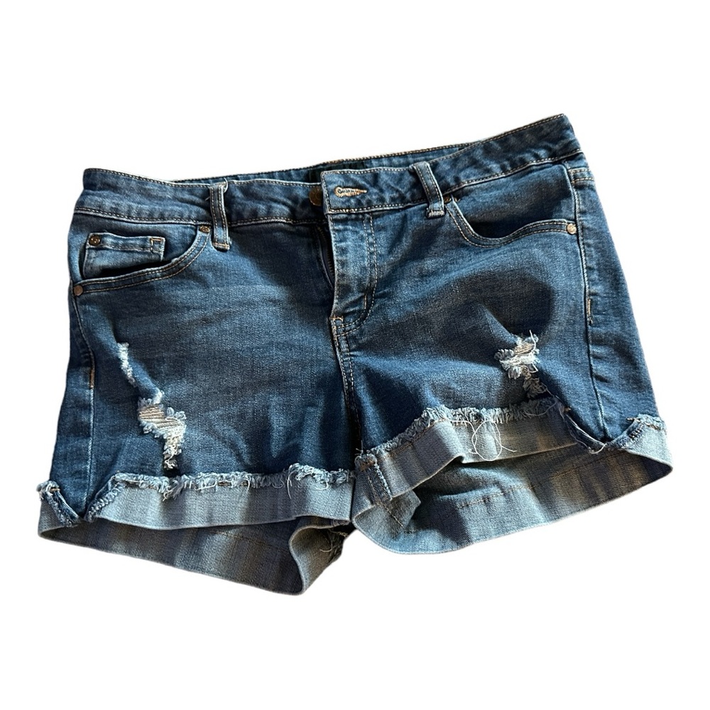 Celebrity Pink denim shorts size 7 or 28 distressed jean shorts